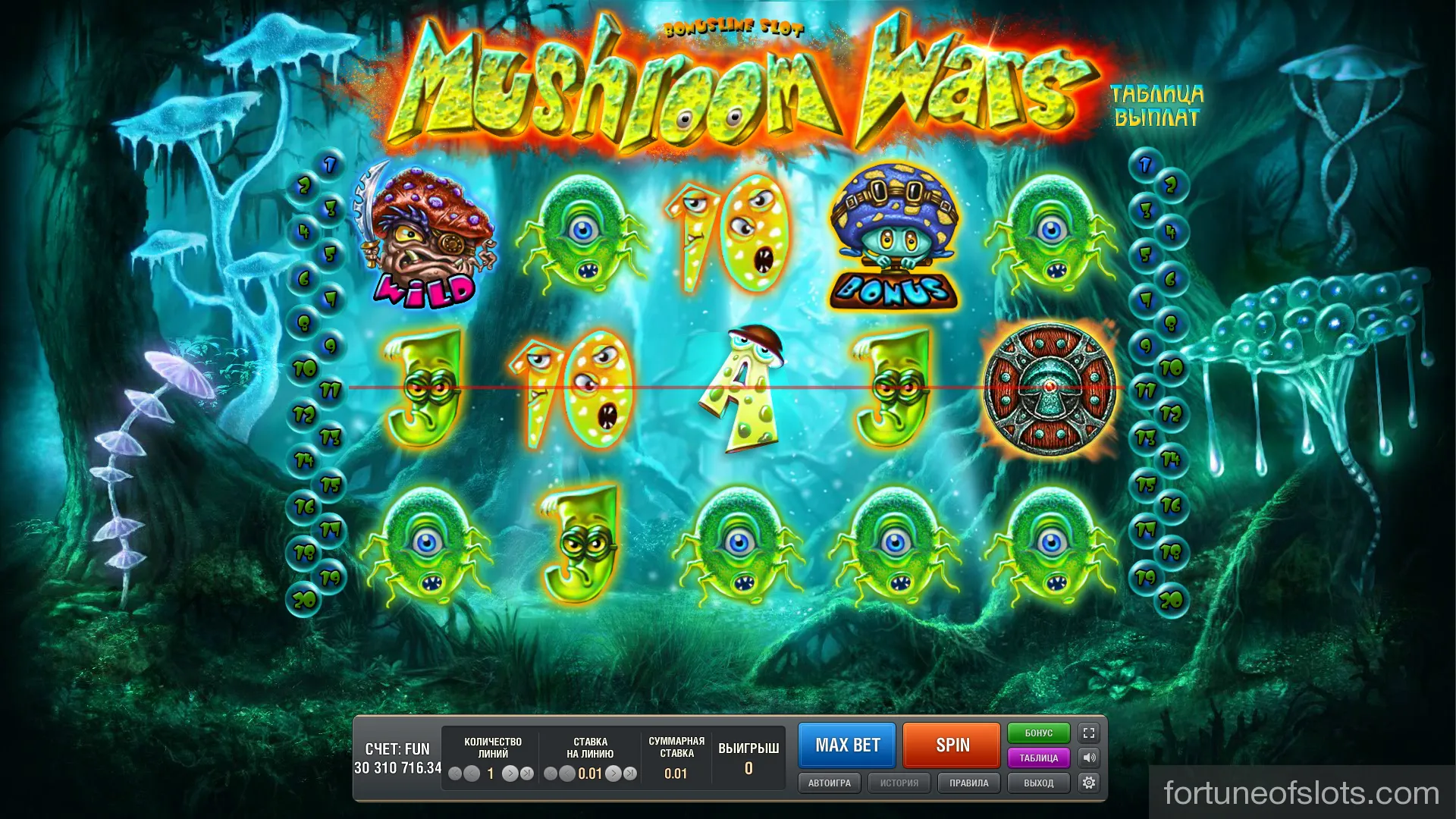 Игровые автоматы Mushroom Wars